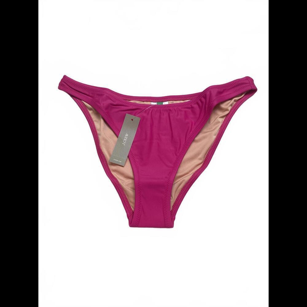 J.Crew Heritage 1989 High-leg Bikini Bottom Fuschia  BP209 Size Small